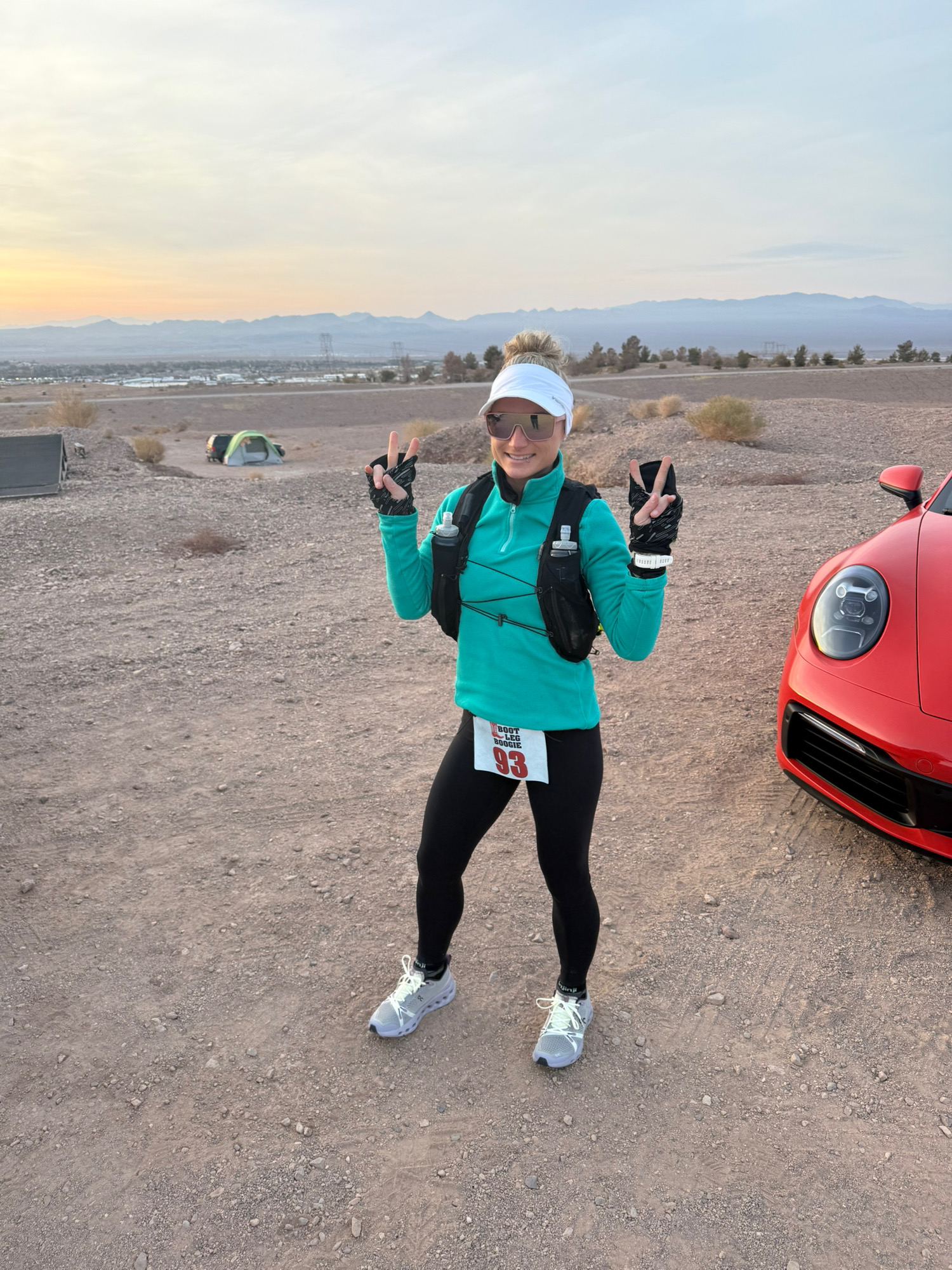 Before the race in the Nevada desert